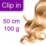 MAGIC EXTENSION CLIP IN SADY 50cm 100g Pravé ľudské vlasy